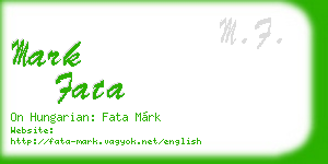 mark fata business card